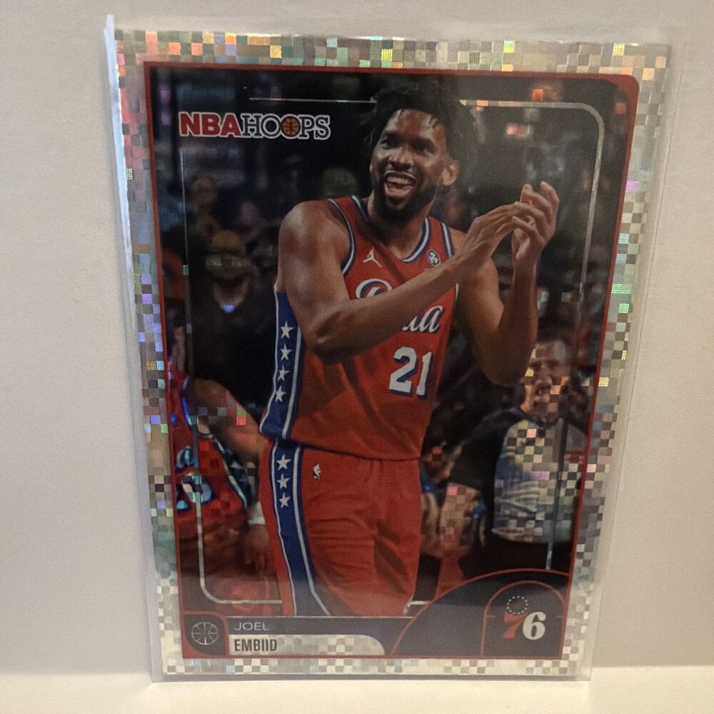 Topps NBA Hoops 2025-26 Joel Embid X-Fractor #9 Philadelphia 76ers